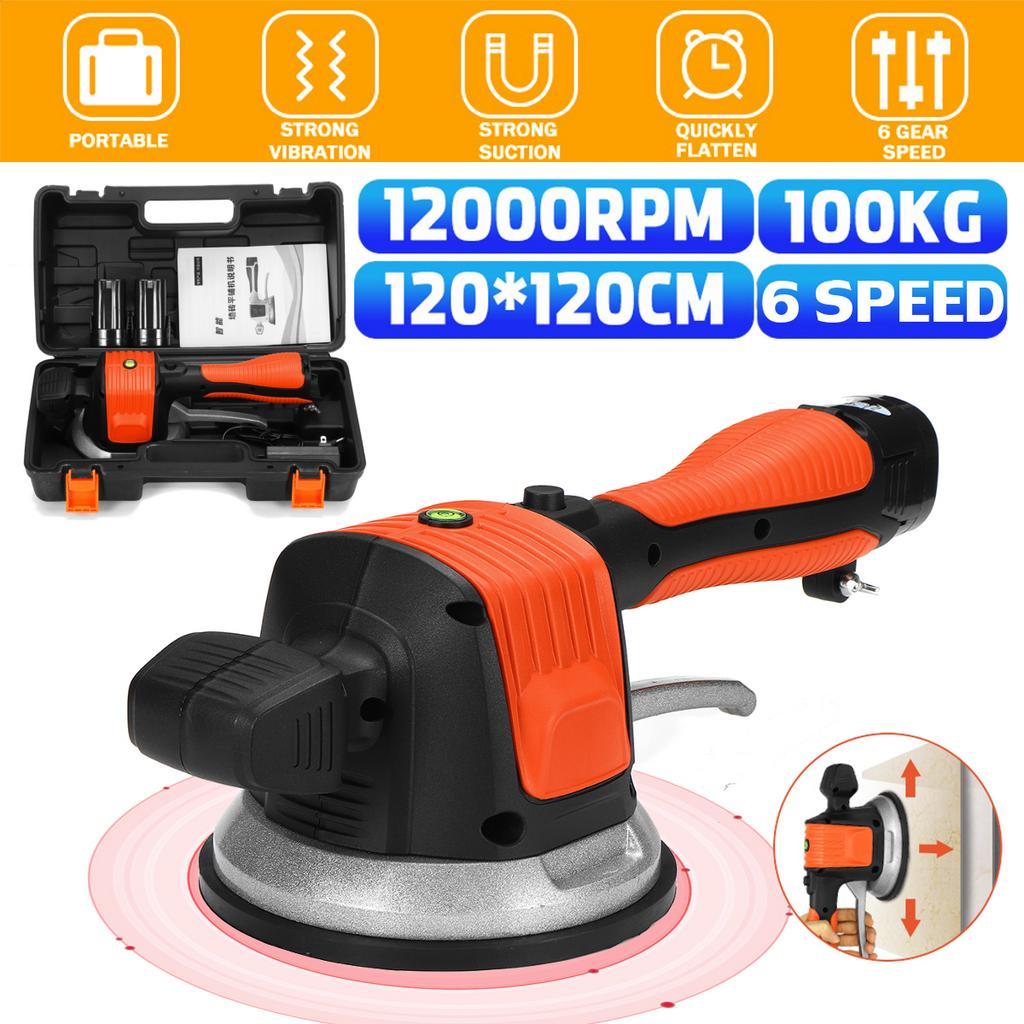 6 levels 16.8V Tile Floor Portable Power Tool Lithium Battery Wall Tile Vibration Leveling Tools Professional Wireless Tile Leveling Machine