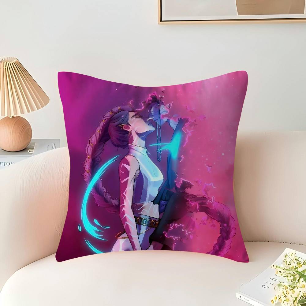 Dämonenjäger Rumi Kissenbezug Schlafzimmer Sofa Dekorative Kissenhülle mit Reißverschluss Weicher Kissenbezug