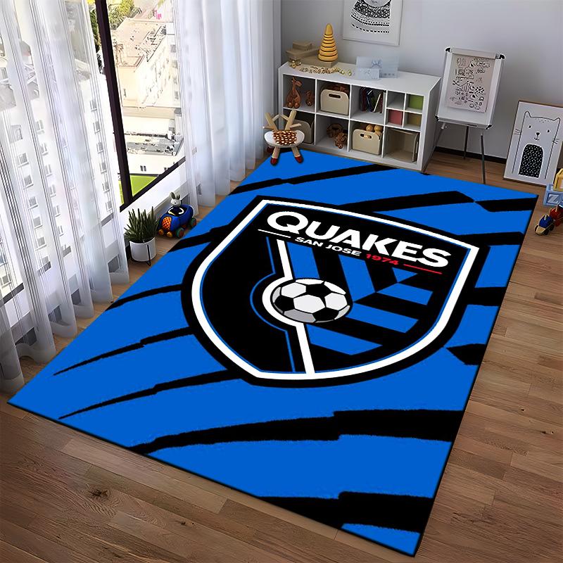 "San Jose Soccer Team Logo Rug 1974" Non-slip Rug Suitable for Living Room and Bedroom Sofas.
