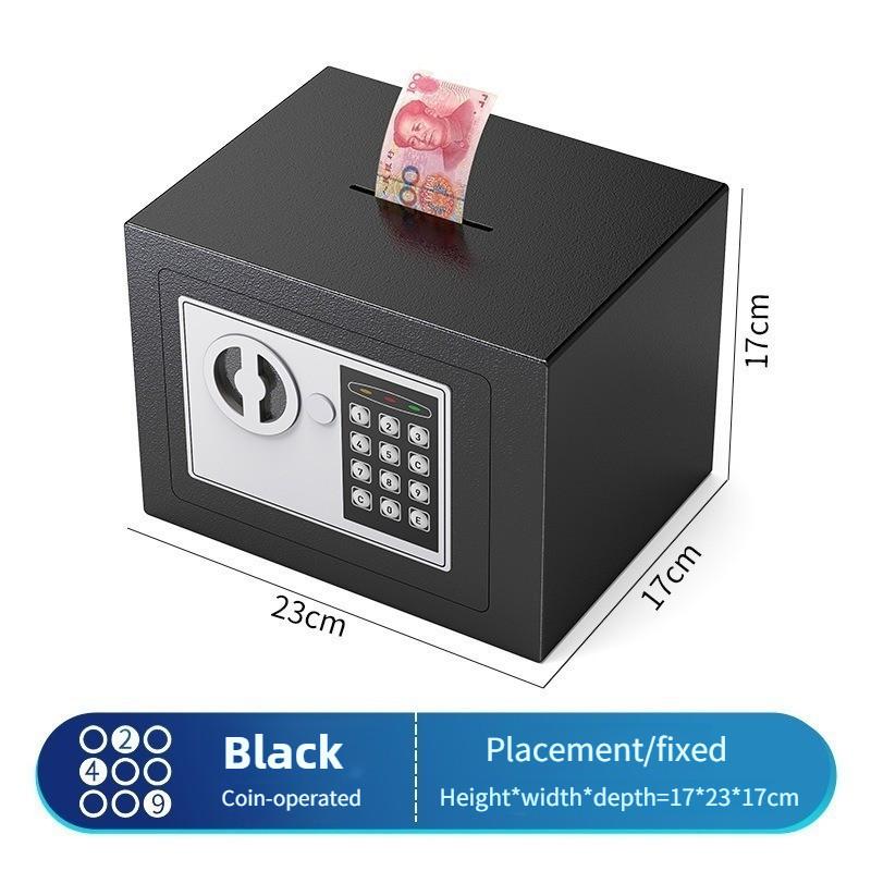 Intelligent All Steel Anti-theft Password Piggy Bank Personal Security Secret Box (With Money Slot) Mini Digital Safe Box