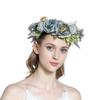 Bride Flower Headband Floral Garland Headpiece Bohemian Flower Crown Headband Boho Bridal Flower Wreath Hair Hoop