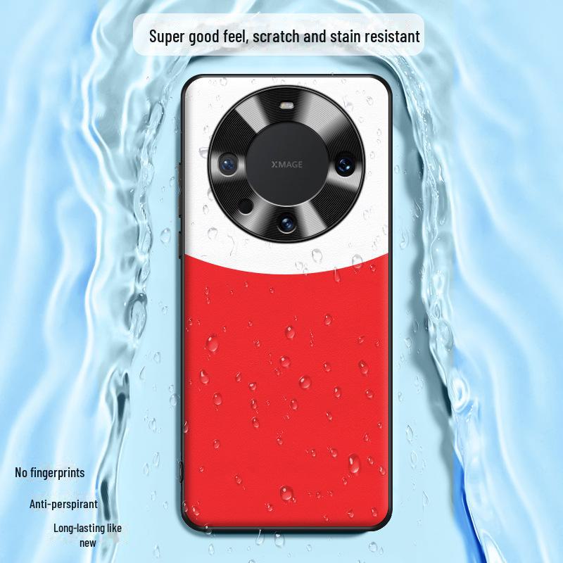 Anti-fall Protective Liquid Leather Case for Huawei Mate60pro, One-piece Design, Ready To Ship