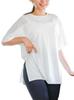 VeroMan Short Sleeve Mesh for Yoga and Fitness Size Women's T-Shirt (White, S)