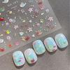 5D Fantasy Beach Summer Dreamy Colorful Starfish Shell Jellyfish Coral Jelly Decals Decoration Nail Art Sticker Manicure Salon