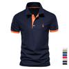 Summer Short-sleeved T-shirt Men's Polo Business Casual Polo Shirt Men's Slim Fashion Men's Polo Cotton High-quality T-shirt Simple Outdoor