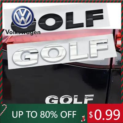 2026 Horké Pro VOLKSWAGEN VW VW 3D ABS Chrom Černé Logo GOLF Znak Písmena Samolepka Odznak Na Zadní Kufr Auta Pro Volkswagen Golf 4 5