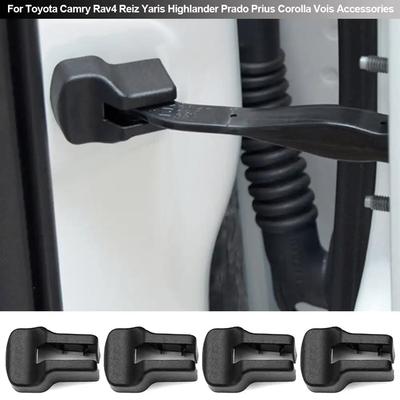 4Pcs Car Door Lock Cover Door Stopper Covers for Toyota Camry Rav4 Reiz Yaris Highlander Prado Prius Corolla Vois Accessories