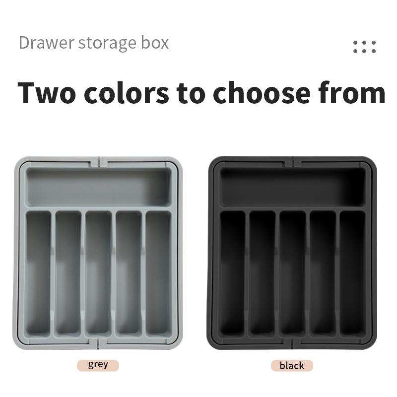 Expandable Cross-Border Kitchen Cutlery Storage Drawer Box