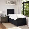 Maison Exclusive - Sommier à lattes de lit avec matelas Noir 100x200 cm Velours