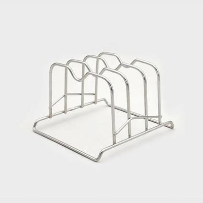 Stainless Steel Plate Rack (16.5x15.5x11cm) Silver