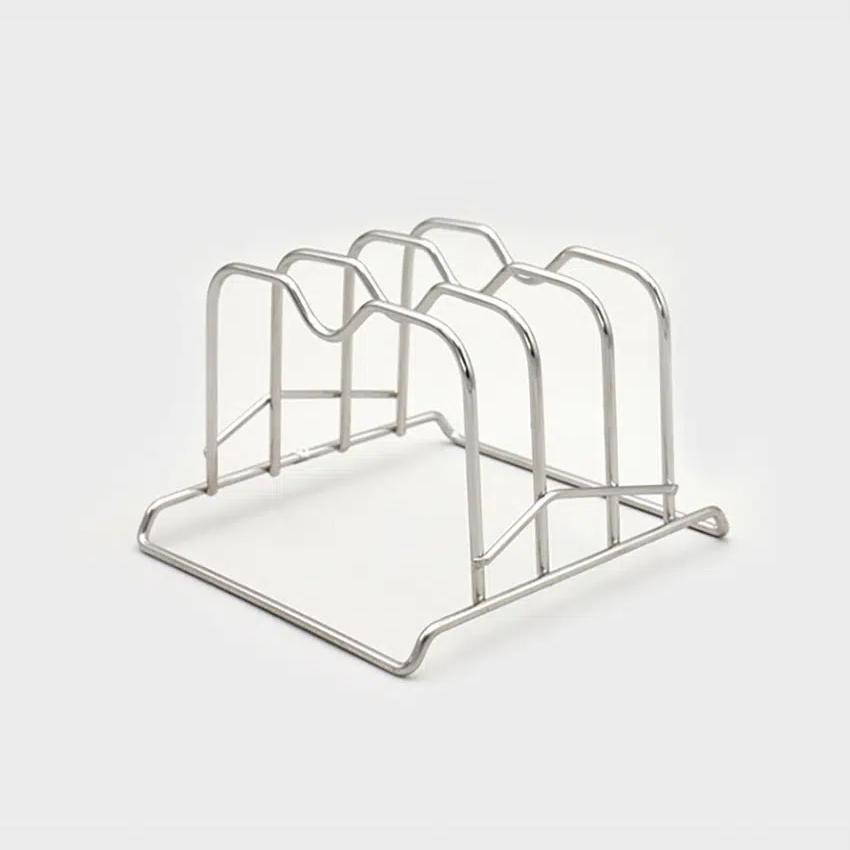 

Stainless Steel Plate Rack (16.5x15.5x11cm) Silver