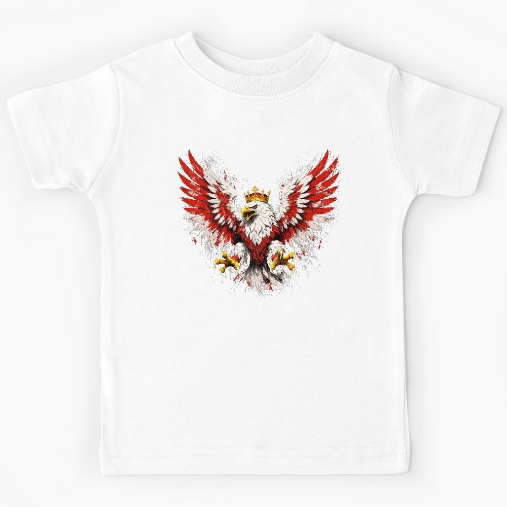 Poland Eagle Coat of Arms – Epic Flag Design Kids T-Shirt 120