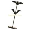 KX4B Metal Halloween Bat Stand Rustproof Iron Decorative Holders For Themed Parties Home Haunting Accent