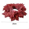 Leaves Autumn Holder Maple Candle Wreath