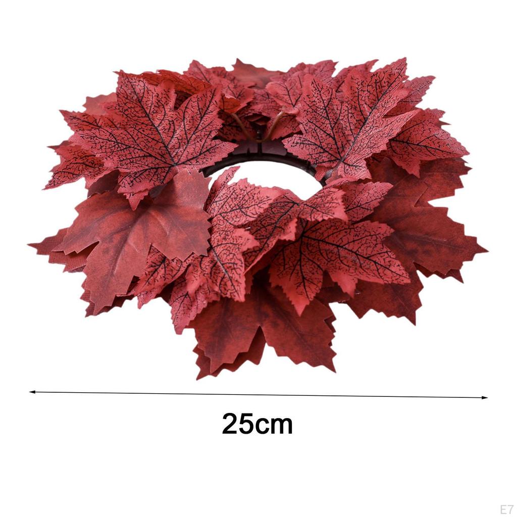 Leaves Autumn Holder Maple Candle Wreath