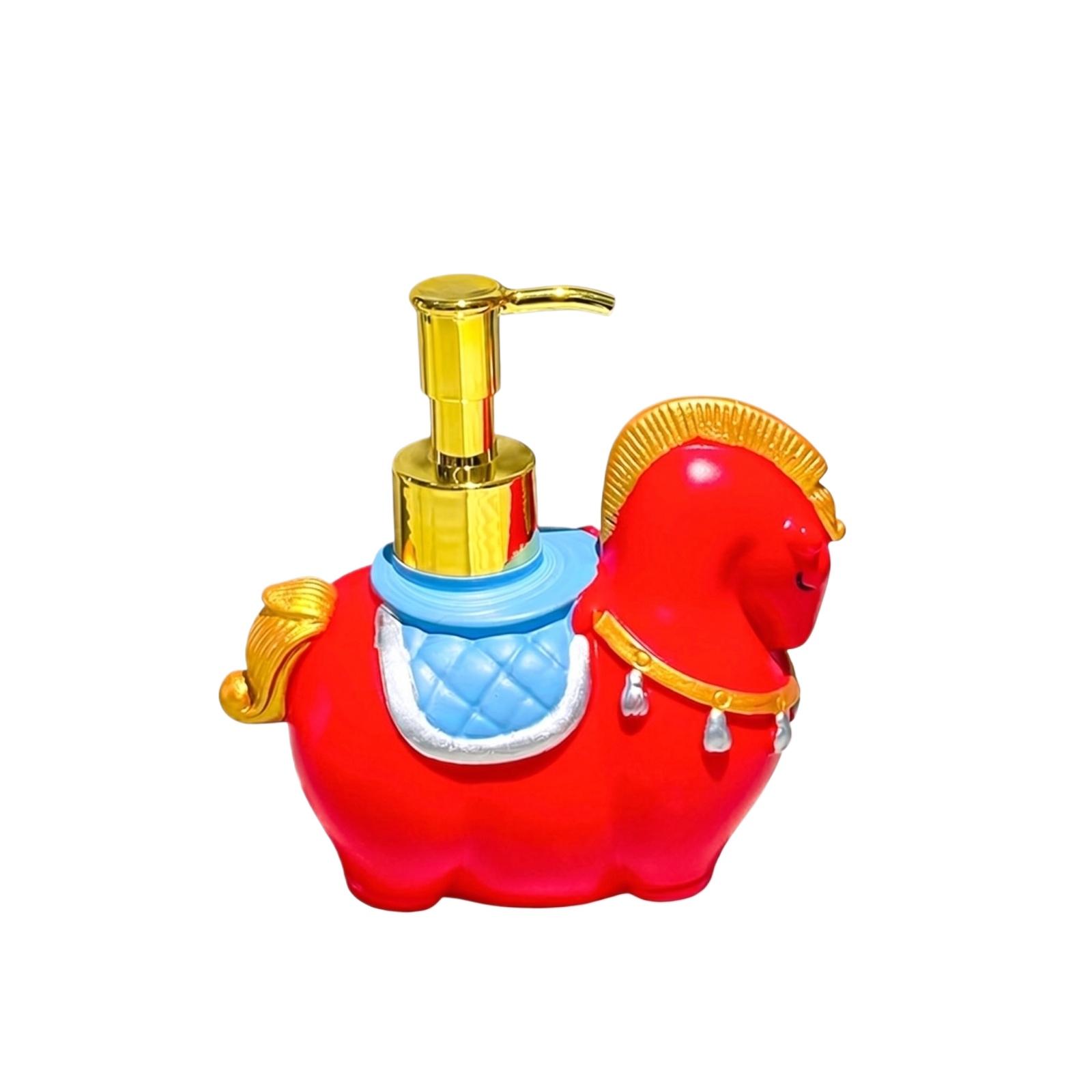 

Creative Animal Shaped Resin Desktop Ornament Multifunctional Home Decor Figurine with Pump Dispenser for Living Room Bathroom Office Shelf Display one size красный