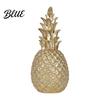 Resin Pineapple Decor Ornament Solid Hand-Painted Decorative Figure Modern Style Layered Set Home for Living Room Entrance Hall Display Durable