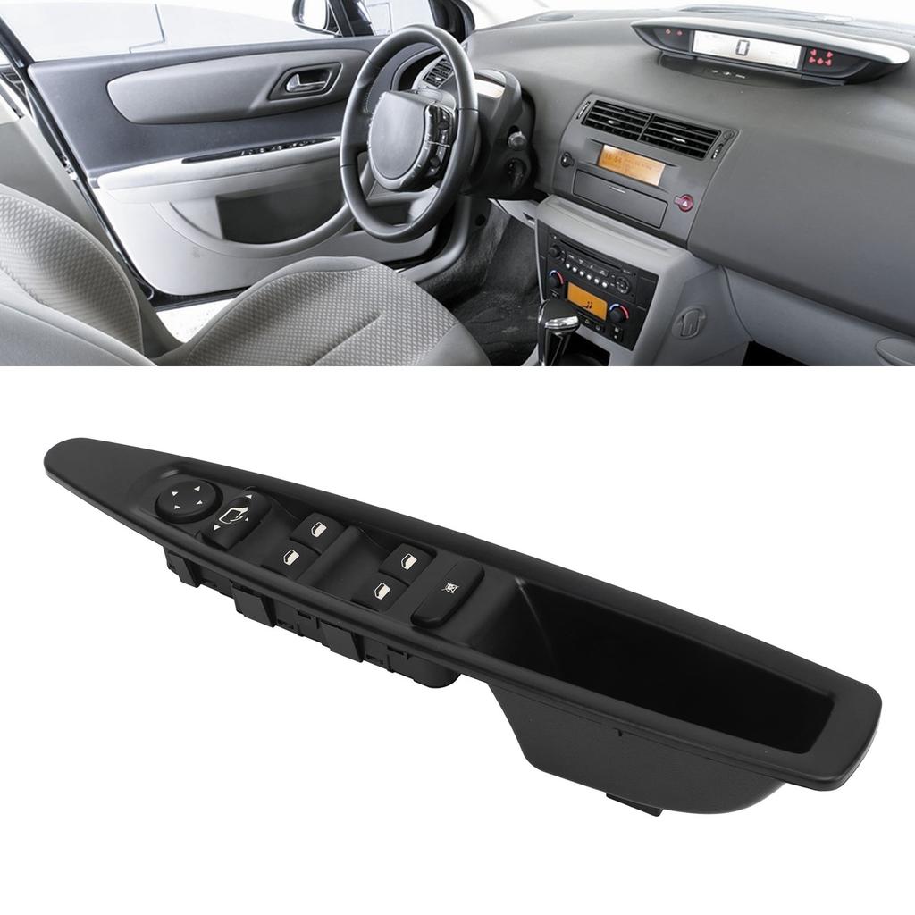 Car Front Left Driver Side Master Window Switch 6554HA Master Power Window Switch Replacement for Citroen C4 2004 To 2010
