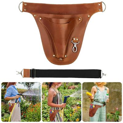 Sacoche porte-outils de fleuriste en cuir pour le jardinage, pochette pour outils d'agriculteur, petite sacoche organisateur pour charpentier, électricien