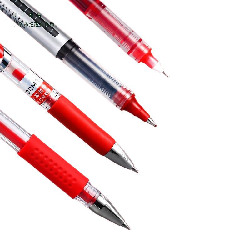 Student Special Red Gel Pen: Push-Type Correcting Pen for Homework & Signatures