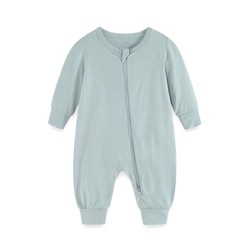 1 Stück Baby Jungen Mädchen modischer langärmliger Reißverschluss-Overall Baumwolle weich Neugeborenen Kleidung