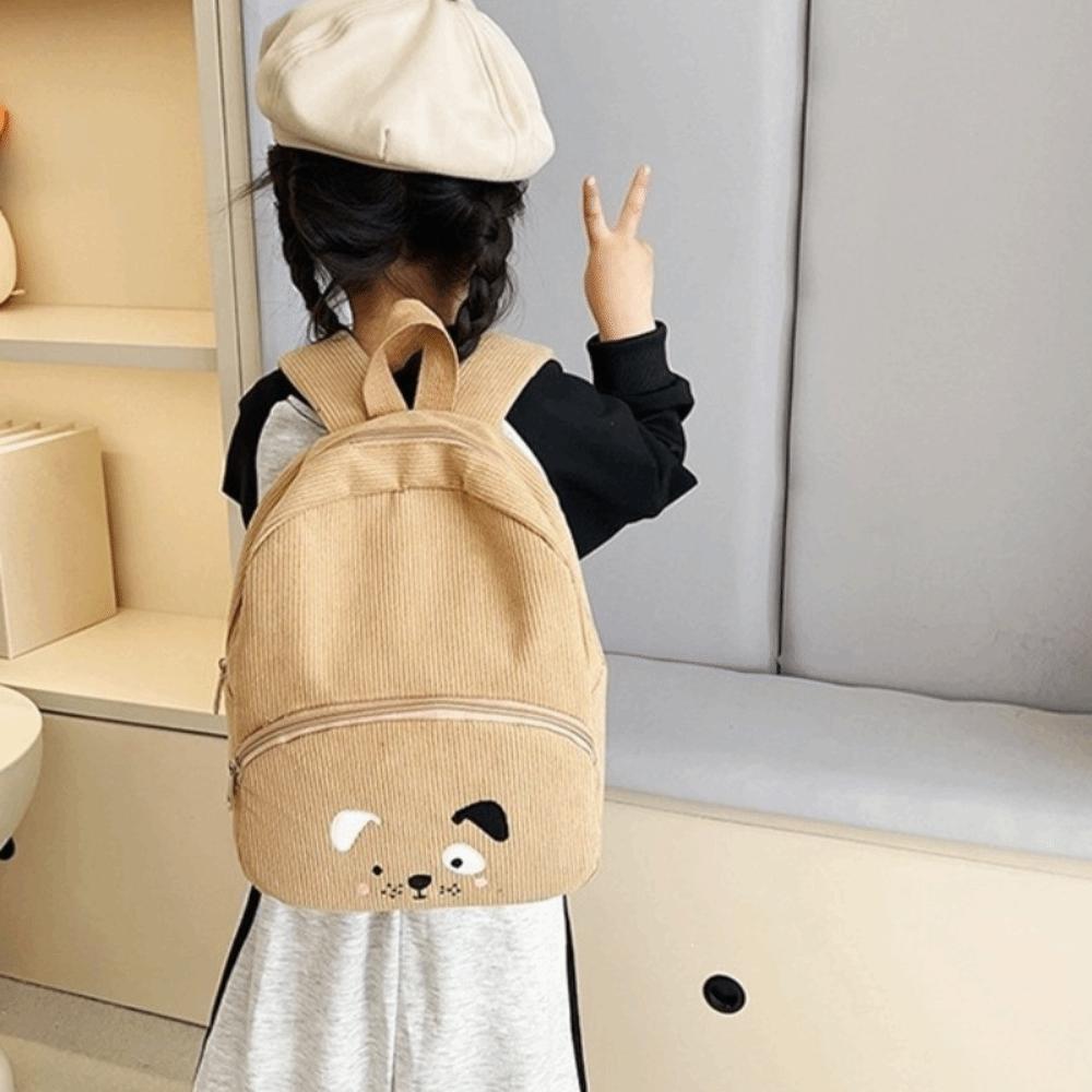 Cartoon Children Backpack Dog Students School Bag Soft Animal Shoulder Bag Outdoor