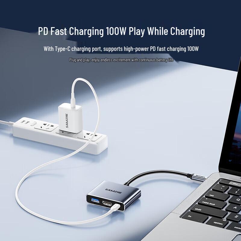SAMZHE Type-C to HDMI 4K PD100W Docking Station