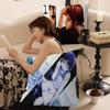 Anime Serial E-Experiments Lain Cushion Cover Polyester Sofa Cushions Decorative Throw Pillows Home Decoration Pillowcover