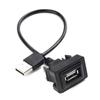 Extension Cable USB Adapter Black Car Center Console
