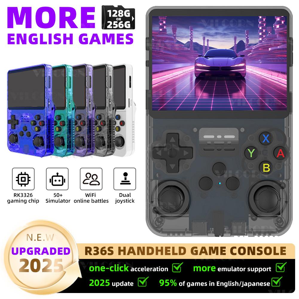 2025 Upgraded R36S Retro Game Console 50+ Simulators 3.5 Inch HD Screen Portable Gaming Handheld Support WiFi Online Battles