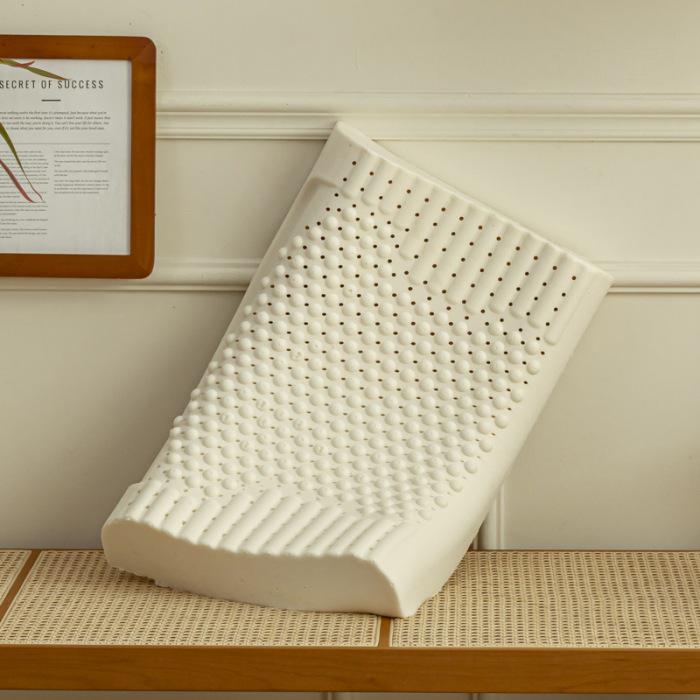 Latexkissen mit Nackenstütze für Erwachsene & Kinder - Massage-Typ mit Partikelkern