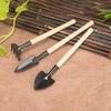 2 Sets Kinder Gartenwerkzeugset Kindersicher Mini Langlebig Metall und Holz Pflanzwerkzeugset Kompakte Größe Pflanzwerkzeug-Set