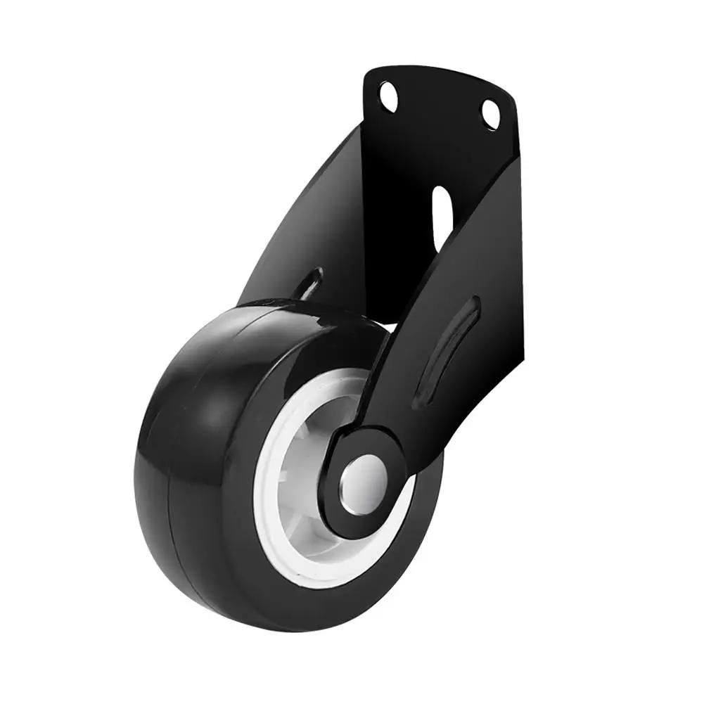 Caster Tires Heavy Duty Soft Rubber Swivel Caster Quite Roller Wheels For Trolley Baby Crib Bed Wheels Home Accessory Y3E1