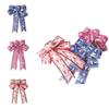 Holiday 25cm Delightful Bow Decoration In White Pink And Blue For Merry Christmas Celebrations