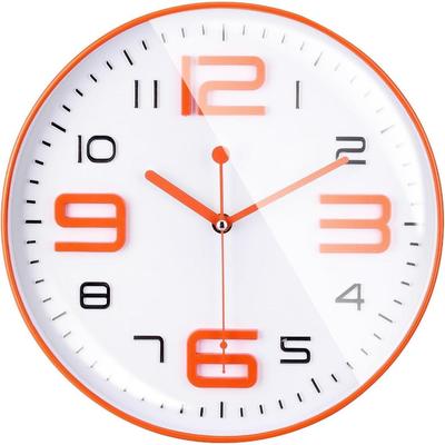 Wanduhr 12" Leise Quarz Dekorativ Neueste Wanduhr Nicht tickend Klassische Uhr Batteriebetrieben Rund Leicht ablesbar Für Zimmer/Zuhause/