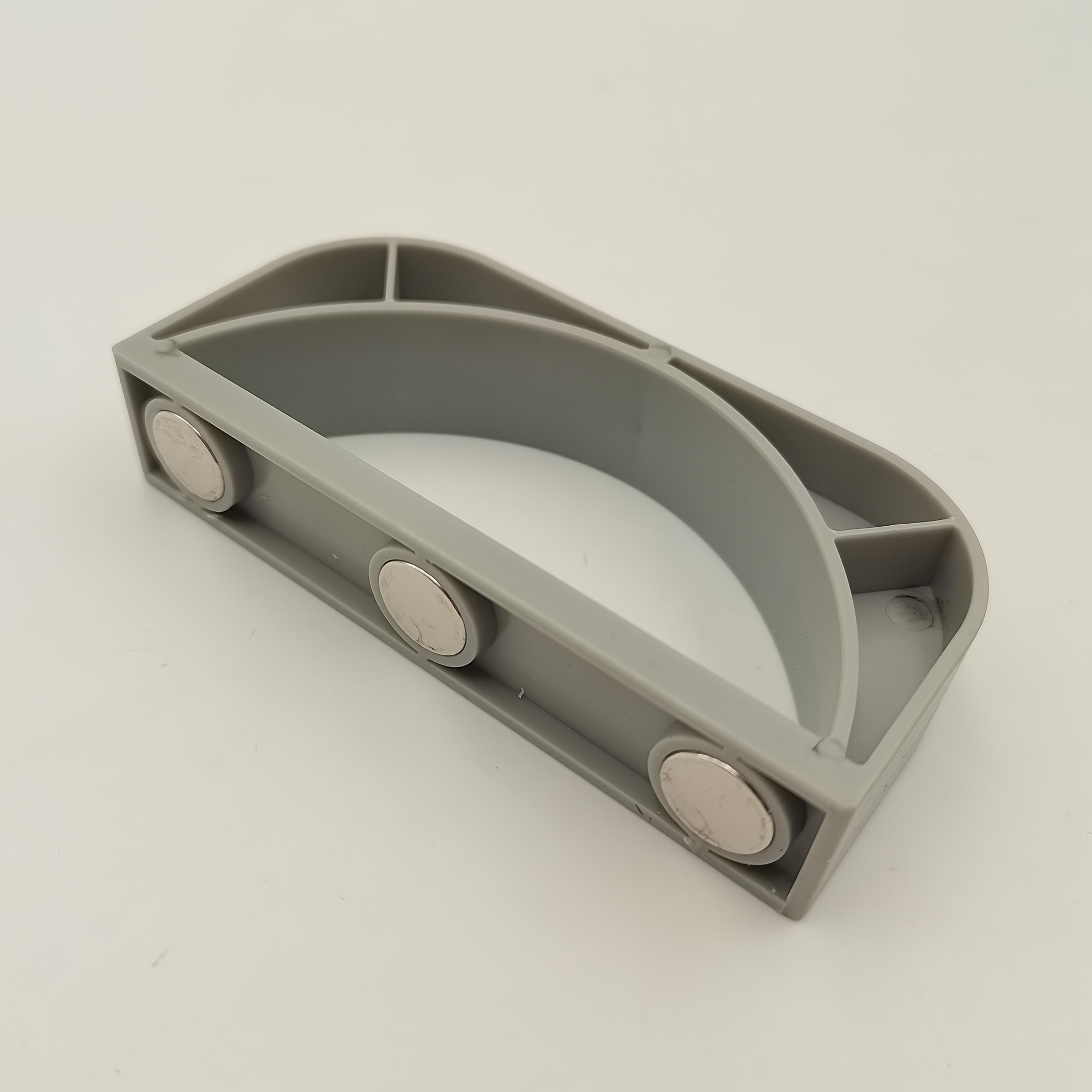 

1.0/2.0 Ice Machine Compatible Spoon Holder with Non-Slip Suction Cup Base Spill-Resistant Design - Durable Plastic Ice Scoop Storage Organizer сірий колір