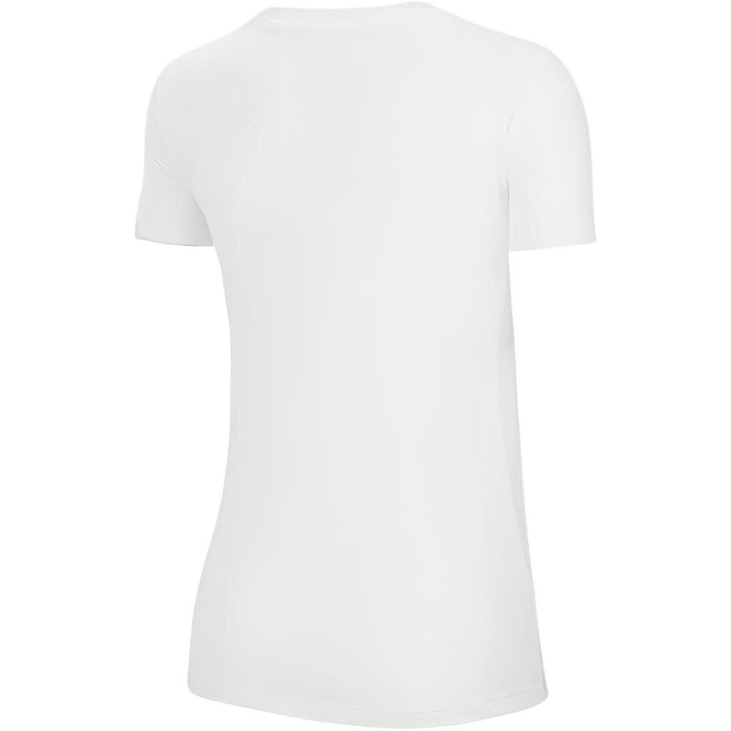 Nike Logo Letter Print Round Neck Short Sleeve T-Shirt Women Tops White CQ0961-100