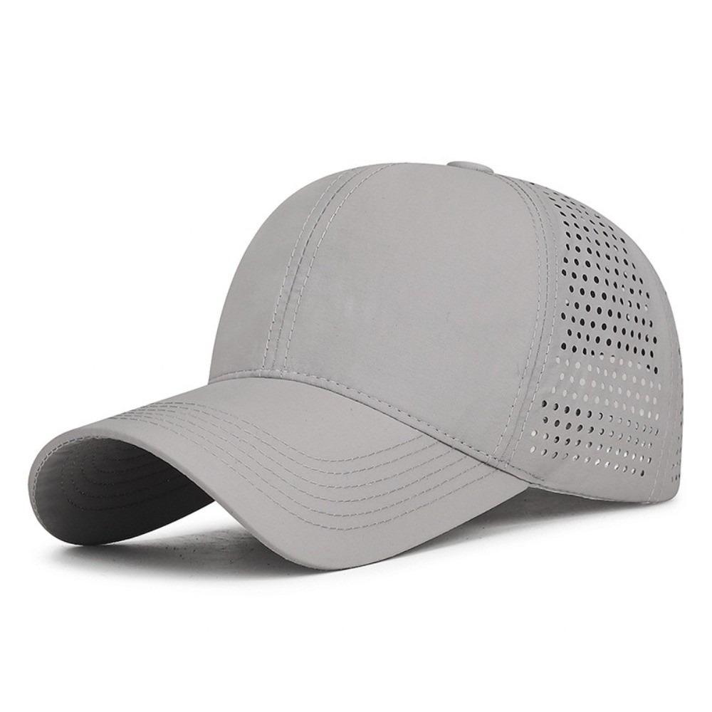 

Breathable Baseball Cap Adjustable Sports Caps Fashion Outdoor Sun Hat Golf светло-серый