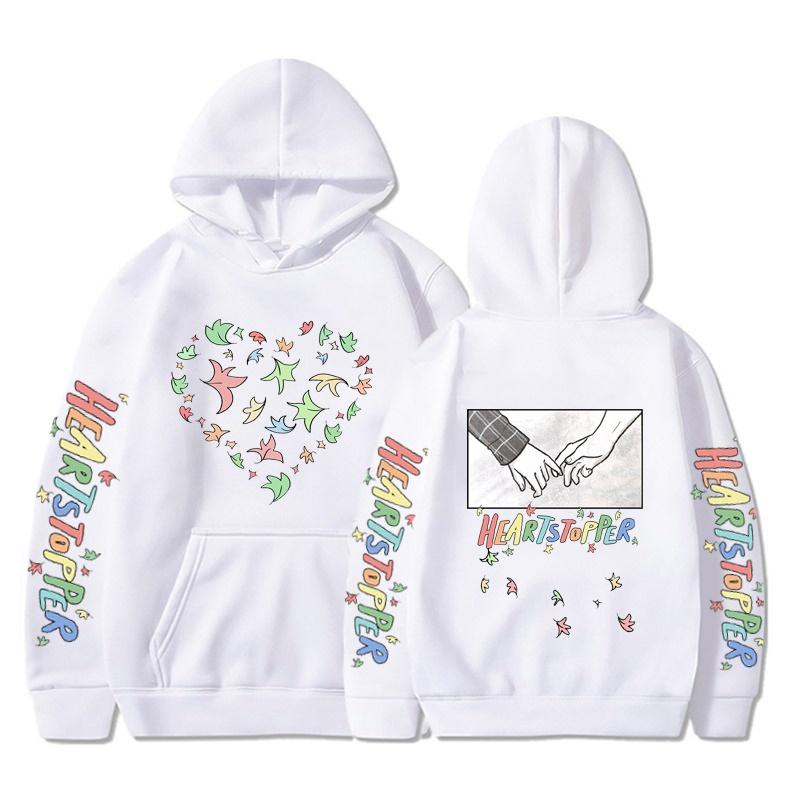 

Нова мода Heartstopper Harajuku Hoodie для чоловіків і жінок, повсякденний відкритий вільний пуловер Толстовка з капюшоном M