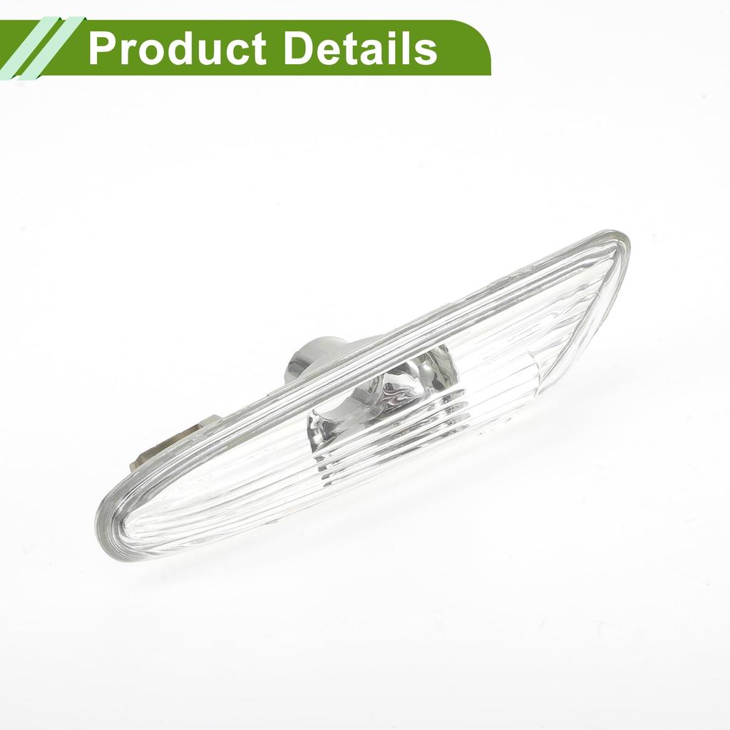 HOPESPANNER 63137253325 Side Marker Light Cover Waterproof White Right Turn Signal Corner Parking Light