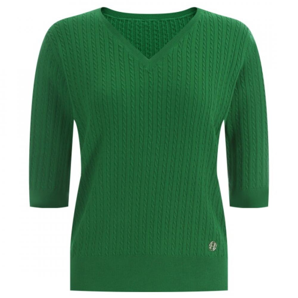 Shop Women S V Neck baSic Regular Tencel Short SleeVe Knit Green Frb Wkn 11905