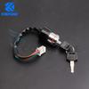 Motorcycle Ignition Switch with Keys 3 Position 6 Wire On/Off For Harley Bobber Scooter Chopper Kawasaki Suzuki GN 125
