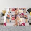Mia Khalifa Classic Photo Throw Blanket Luxury St Blanket Shaggy Blanket Camping Blanket Plaid