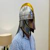 Wikinger Kettenhemd Helm Mittelalterlicher Ritter Cosplay Rüstungshelm Nordisch Messing Halloween Kostüm Geschenk