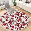 1pc Christmas Deer Decorations Chair Carpet for Office Non Slip, Lightweight, Machine Washable Rug for Office Holiday Decor