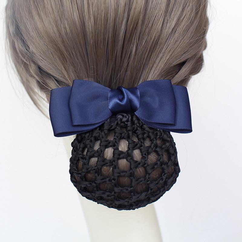 Yifei Original Professional Head Flower Hair Accessories Hairpin Hotel Bank Nurse Stewardess Disc Hair Mesh Bow