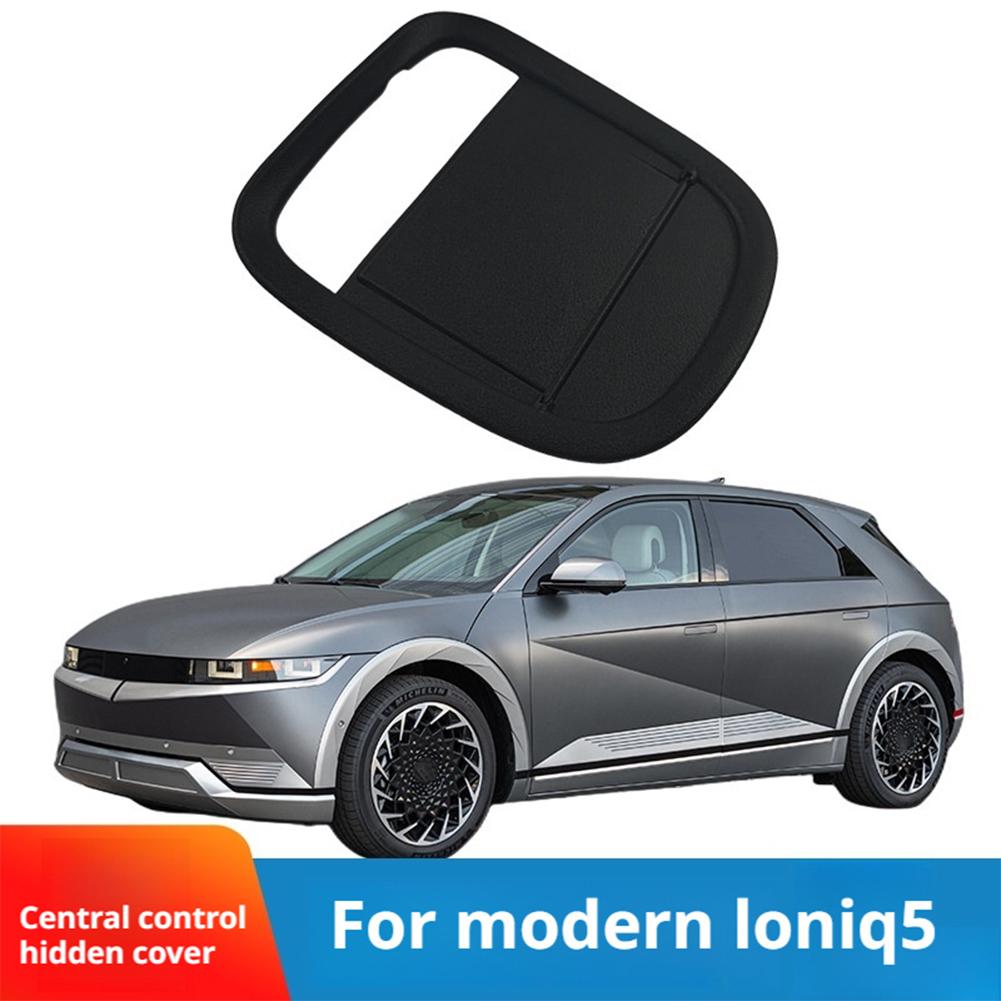 Car Central Control Storage Box Panel Auto Hidden Center Console Cover Adhesive Mesh Pocket Phone Holder For Hyundai Ioniq E0S2