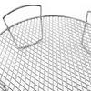 Round Grilling Rack for Air Fryers Stainless Steels 20Cm Mesh Wire Rack with Raised Legs and Side Handle for Reheating Snacks, Meals, and Drained Food