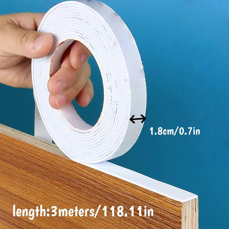1pc 10m/393.7in Edge Band Stickers Self-adhesive Decorative Strips Edge Banding for Furniture Table Cabinet Board Covering Wood