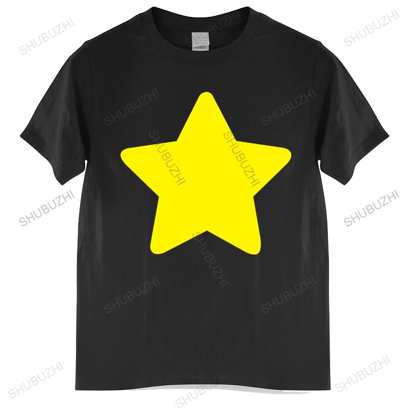 T-shirt men O-neck hot sale Steven Universe Yellow Star T-Shirt Kids Gift Space Gem CookieCat male cotton tee-shirt bigger size